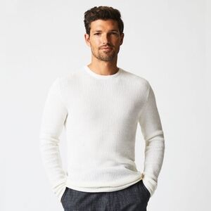 Billy Reid Mini Waffle Crew Neck Pullover